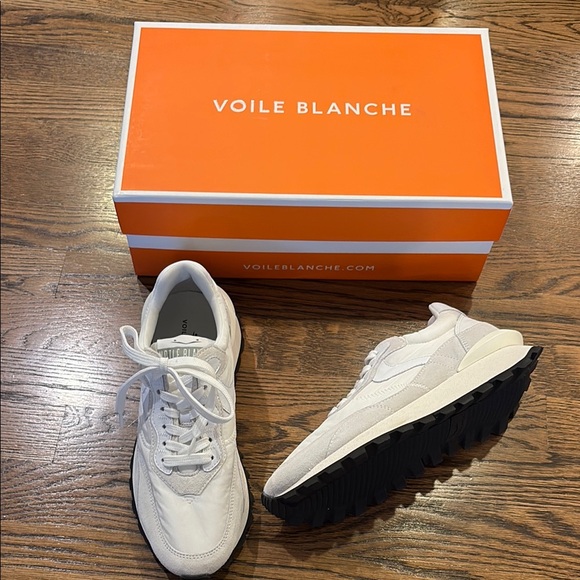 Voile Blanche NIB Women's Owark Hype Cream suede nylon Sneakers, 39 (8.5US) - Picture 1 of 5